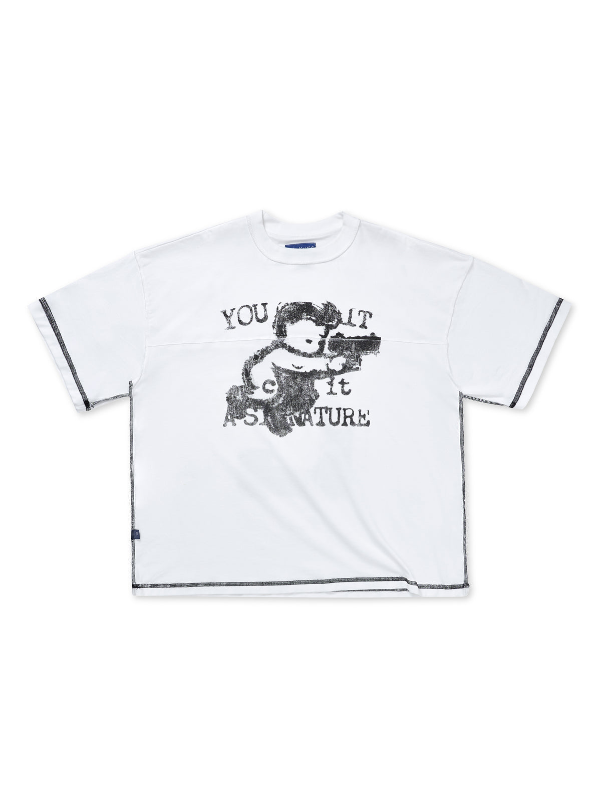 KON OVERSIZED WHITE TEE