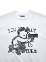 KON OVERSIZED WHITE TEE