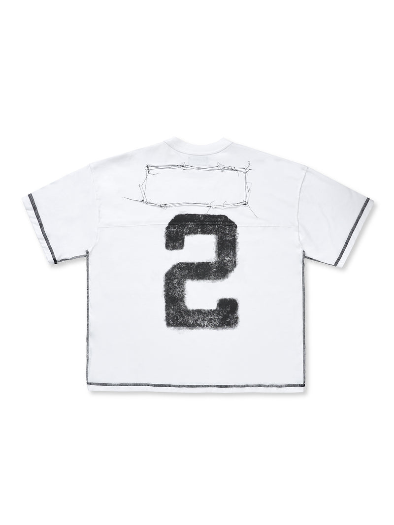 KON OVERSIZED WHITE TEE