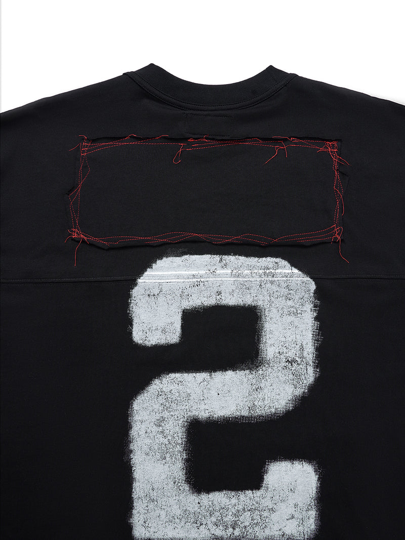 KON OVERSIZED BLACK TEE