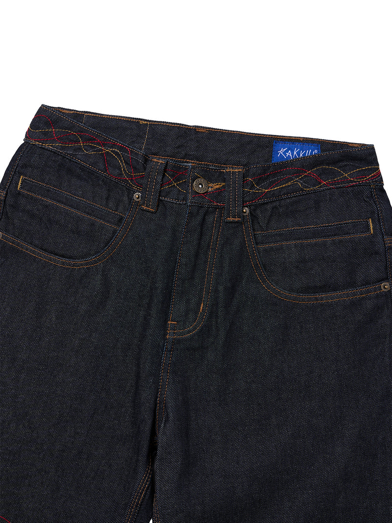 FURU RAW DENIM FLARE JEANS