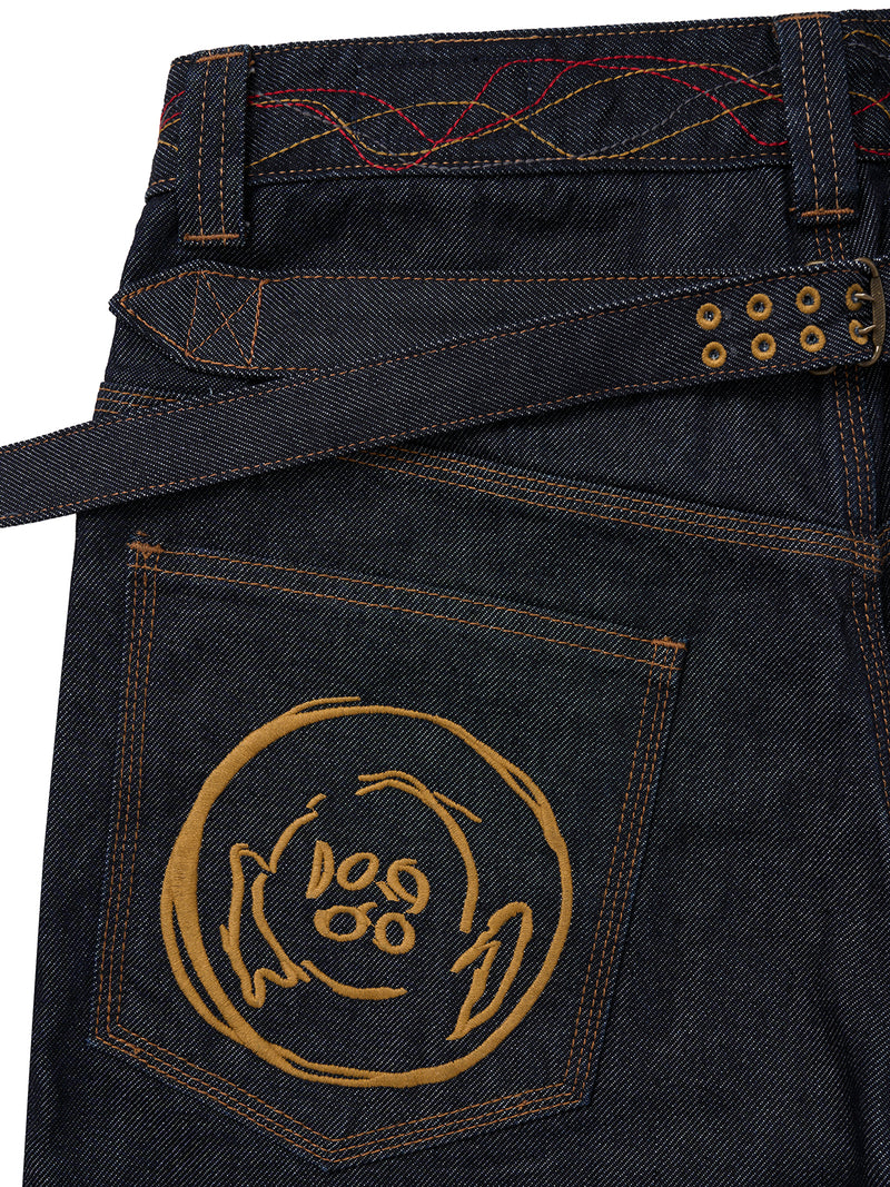 FURU RAW DENIM FLARE JEANS