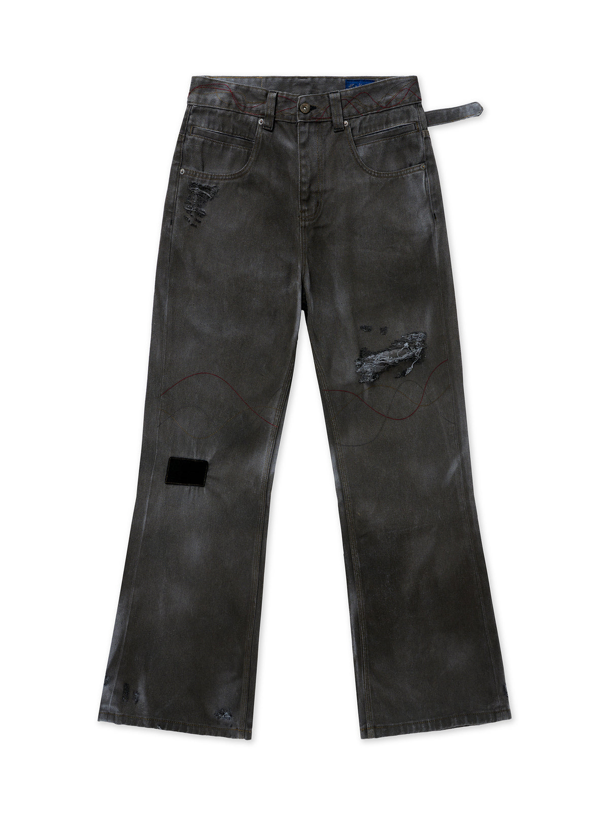 FURU GRAY FLARE DENIM JEANS