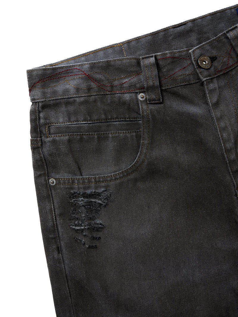 FURU GRAY FLARE DENIM JEANS