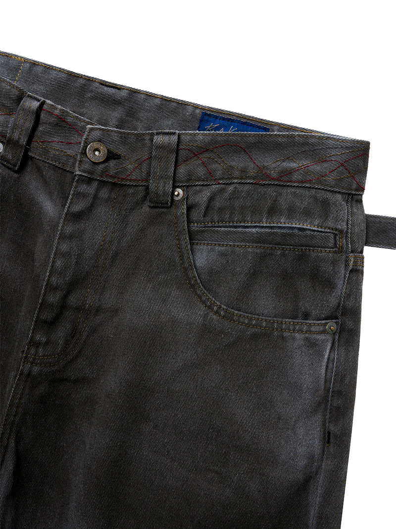 FURU GRAY FLARE DENIM JEANS