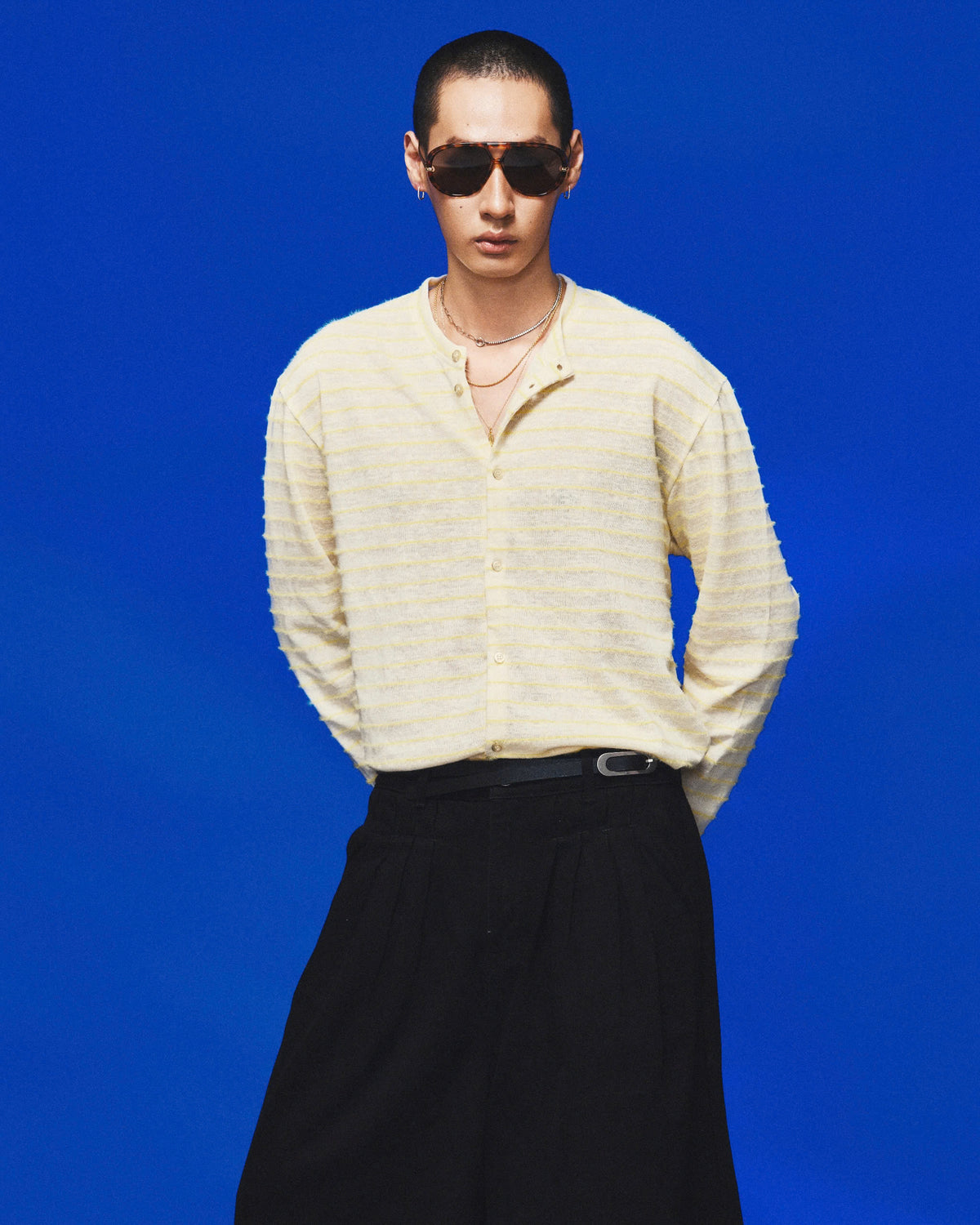 LITE STRIPED CARDIGAN