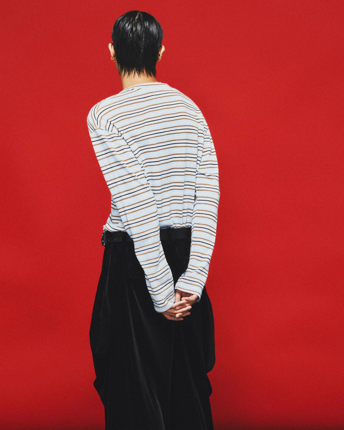 LIGHT BLUE LITE STRIPED CARDIGAN 