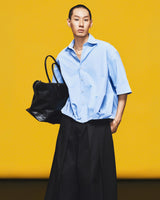 LIGHT BLUE PLEATED OVER SHIRT