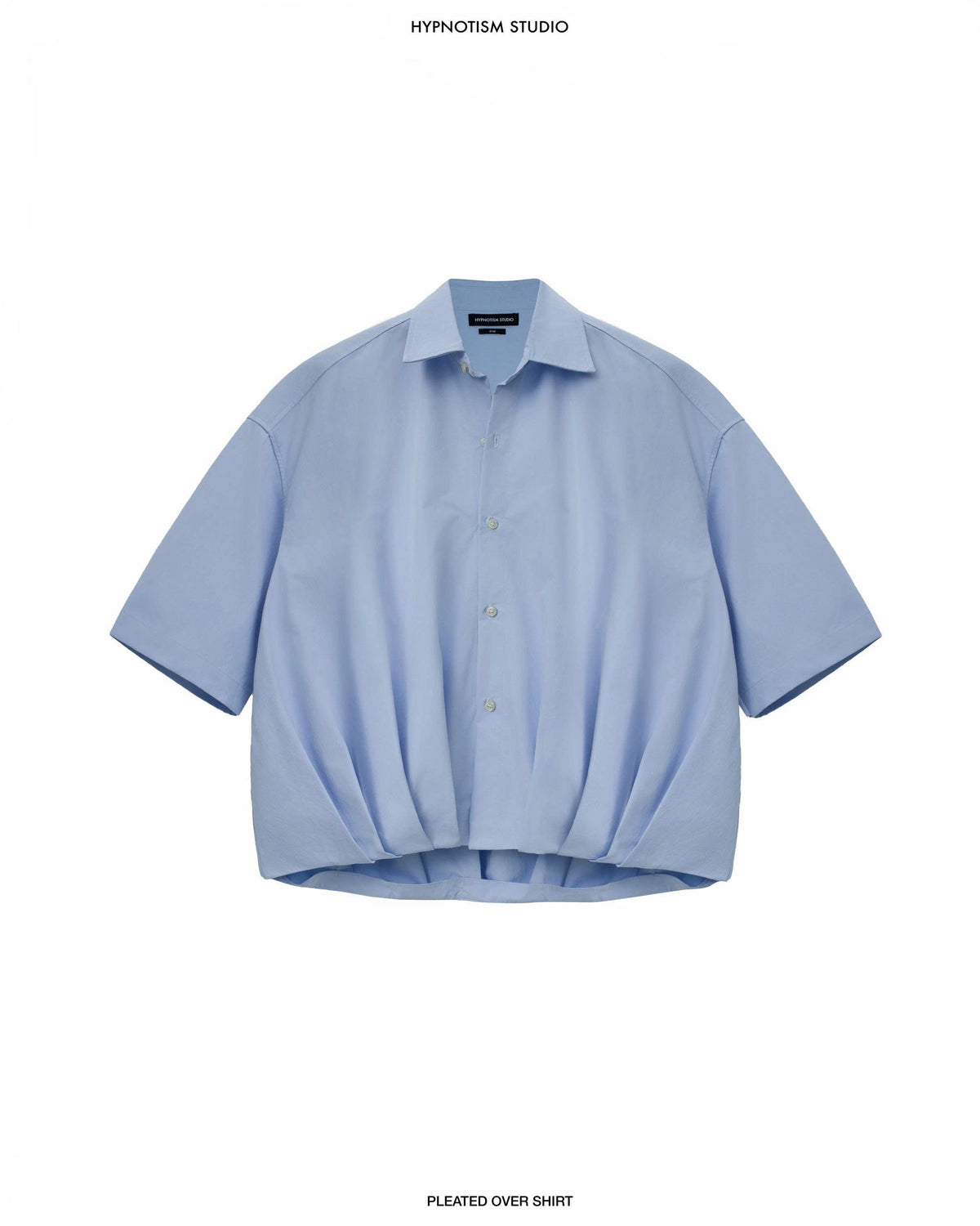 LIGHT BLUE PLEATED OVER SHIRT