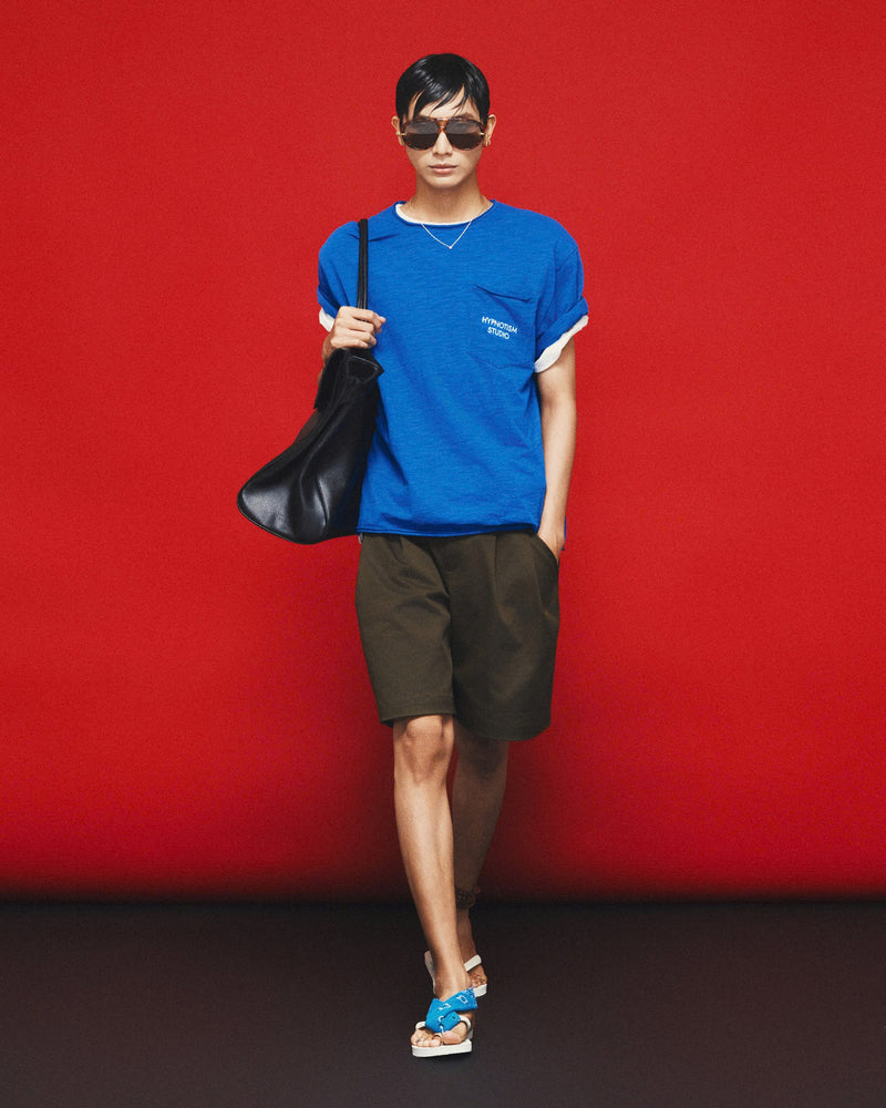 COBALT BLUE EXPOSED T-SHIRT