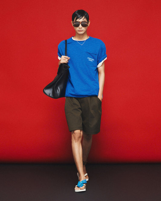 OLIVE CONTOUR PANEL SHORTS