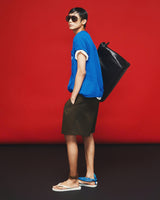 OLIVE CONTOUR PANEL SHORTS