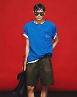 OLIVE CONTOUR PANEL SHORTS