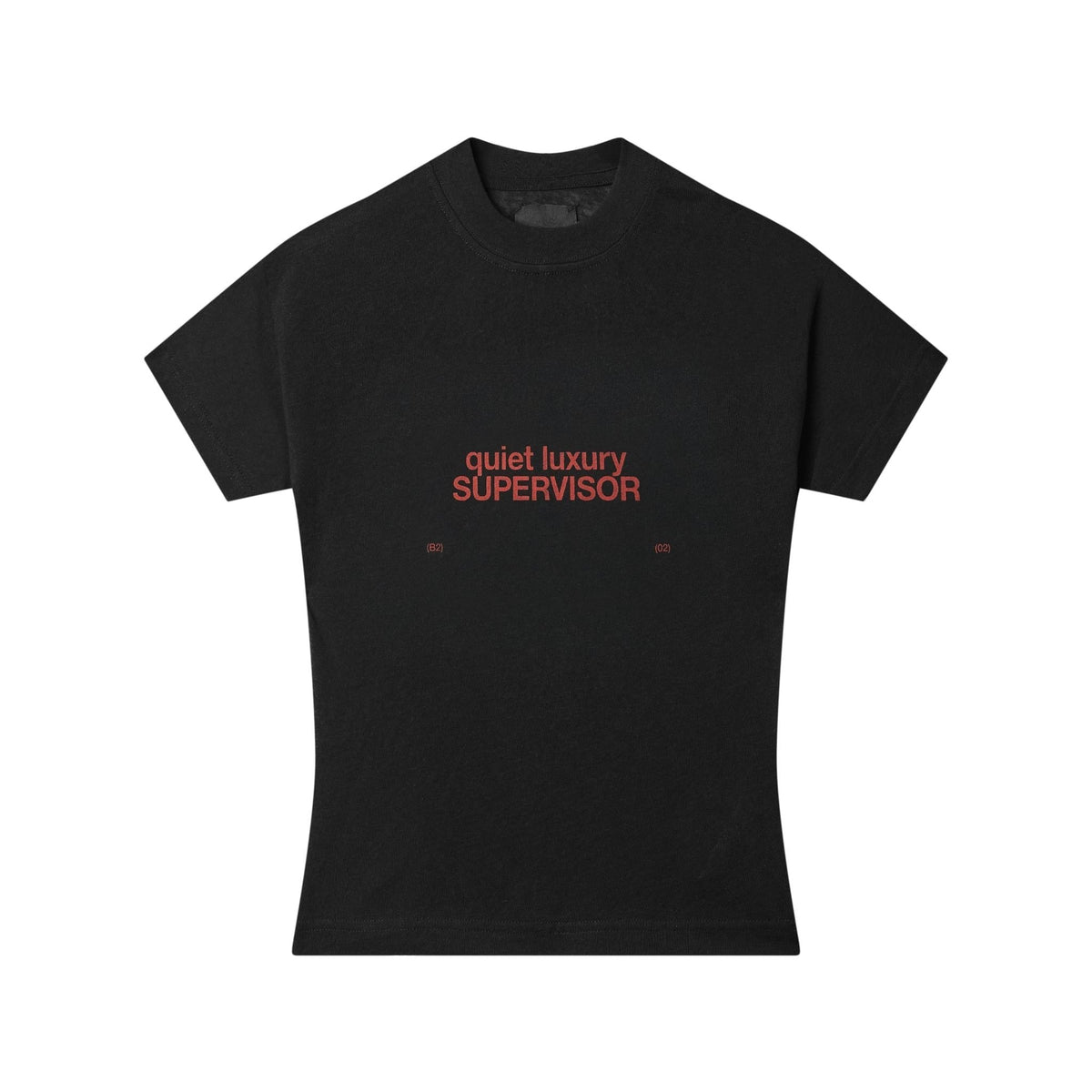 BLACK QUIET LUXURY TEE