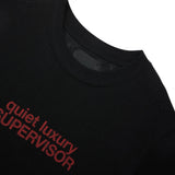 BLACK QUIET LUXURY TEE