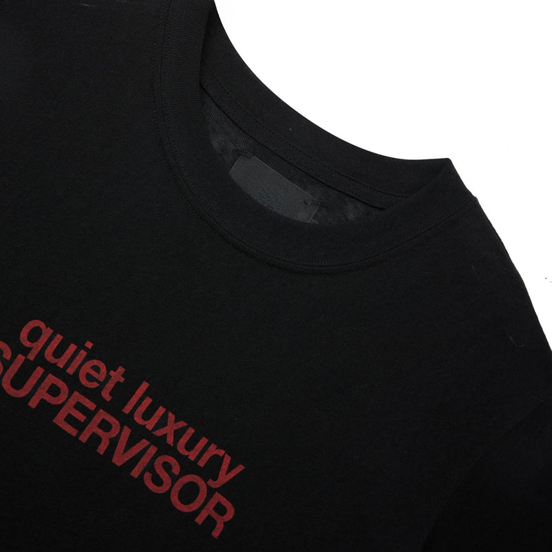 BLACK QUIET LUXURY TEE