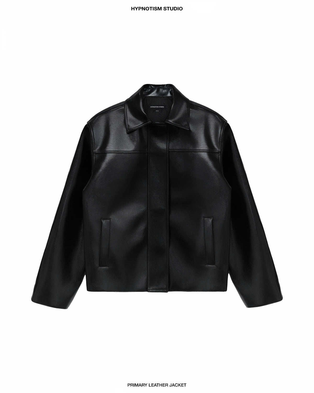 BLACK PRIMARY LEATHER JACKET