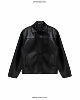 BLACK PRIMARY LEATHER JACKET
