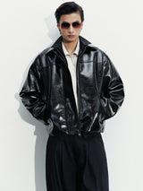 BLACK PRIMARY LEATHER JACKET