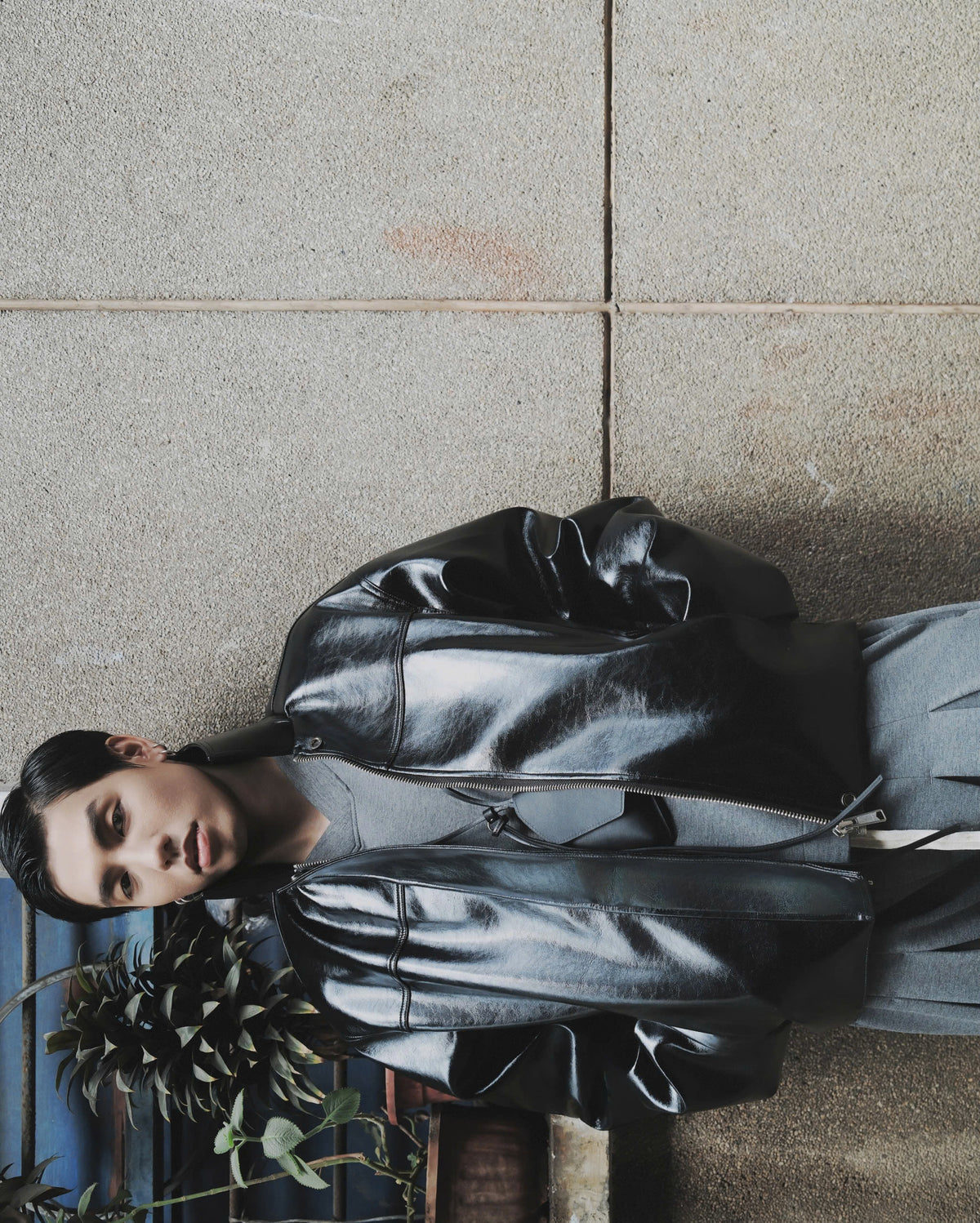 BLACK PRIMARY LEATHER JACKET