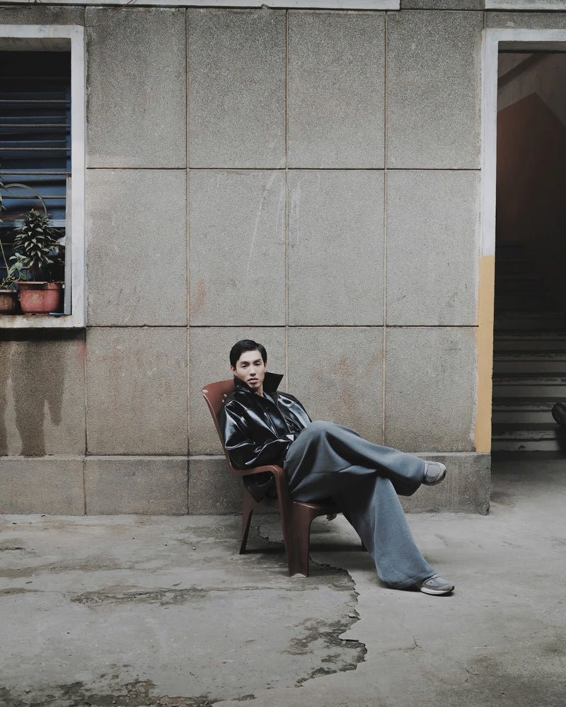 BLACK PRIMARY LEATHER JACKET