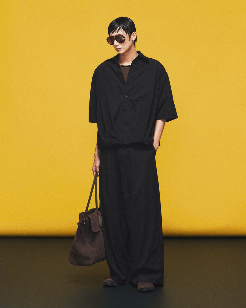 BLACK STRIPED AXIS TROUSERS