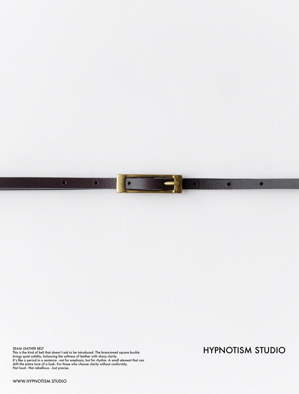 SEAM LEATHER BELT