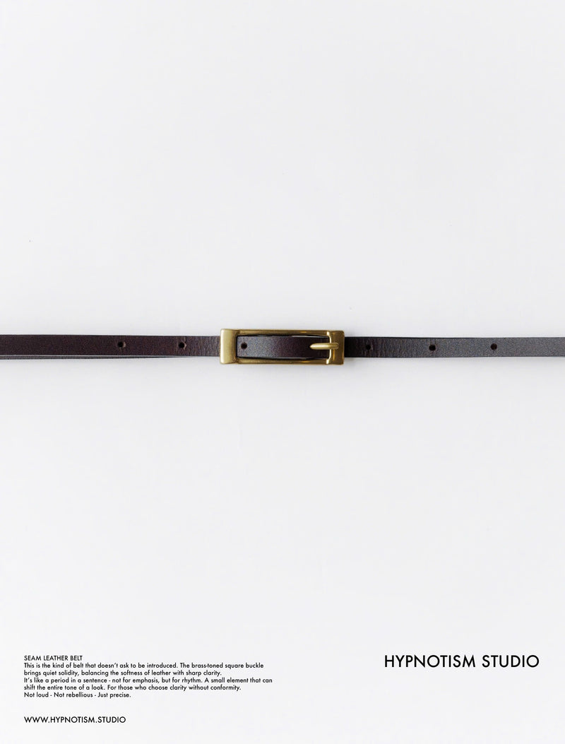 SEAM LEATHER BELT