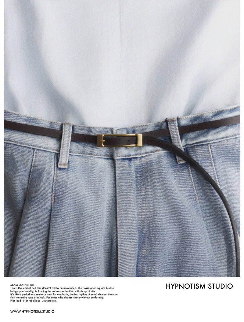 SEAM LEATHER BELT