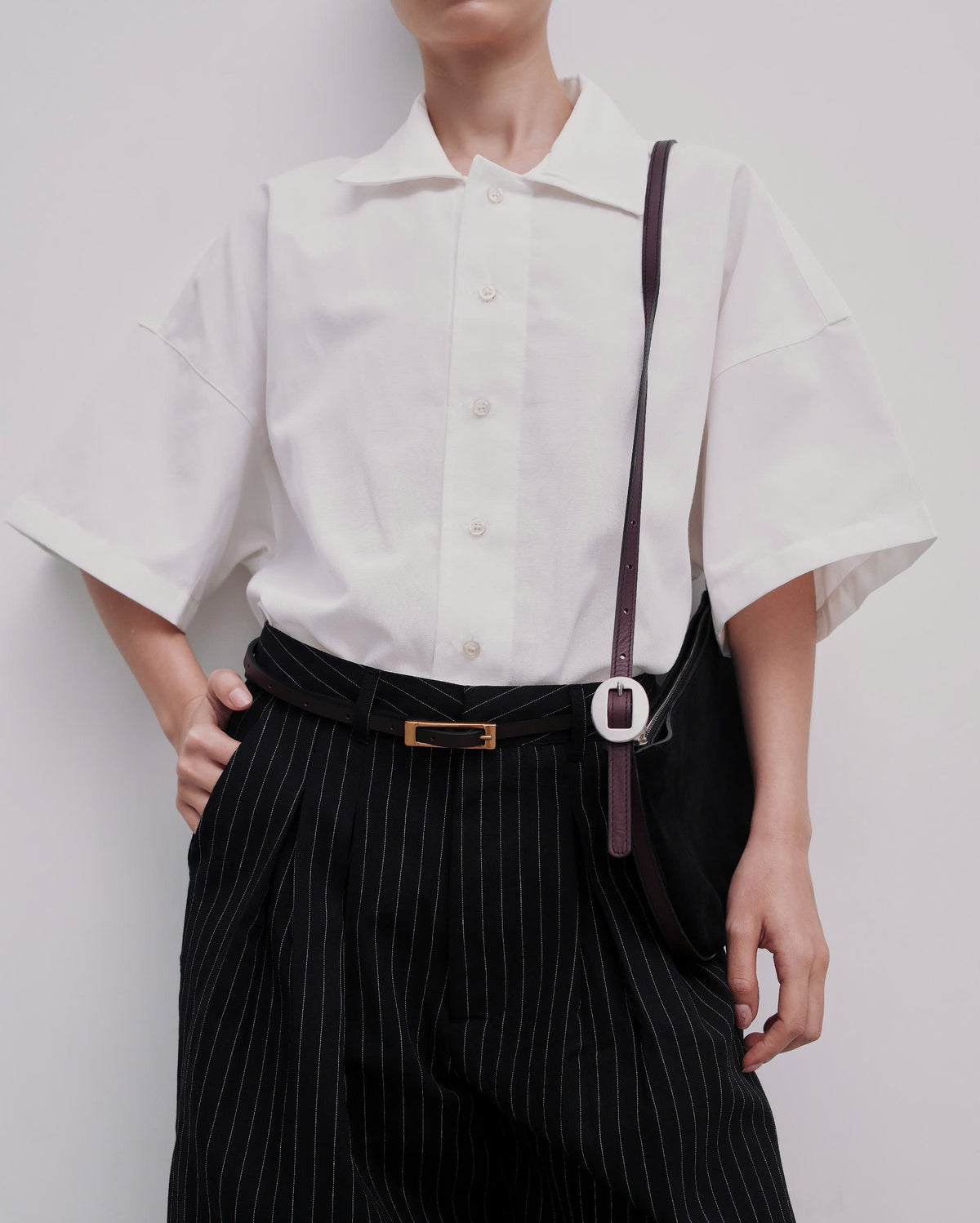 SEAM LEATHER BELT