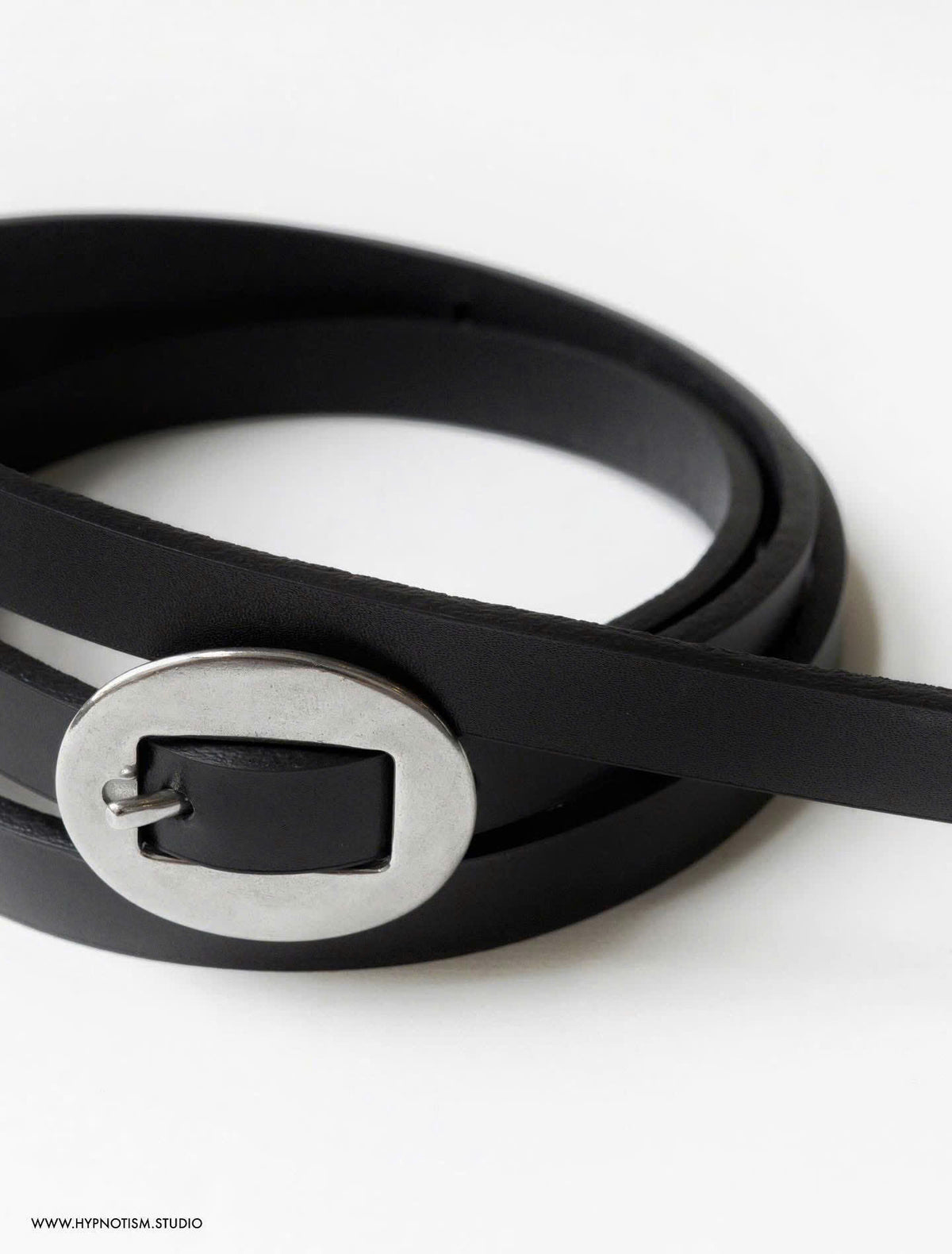 CIRCLE LEATHER BELT