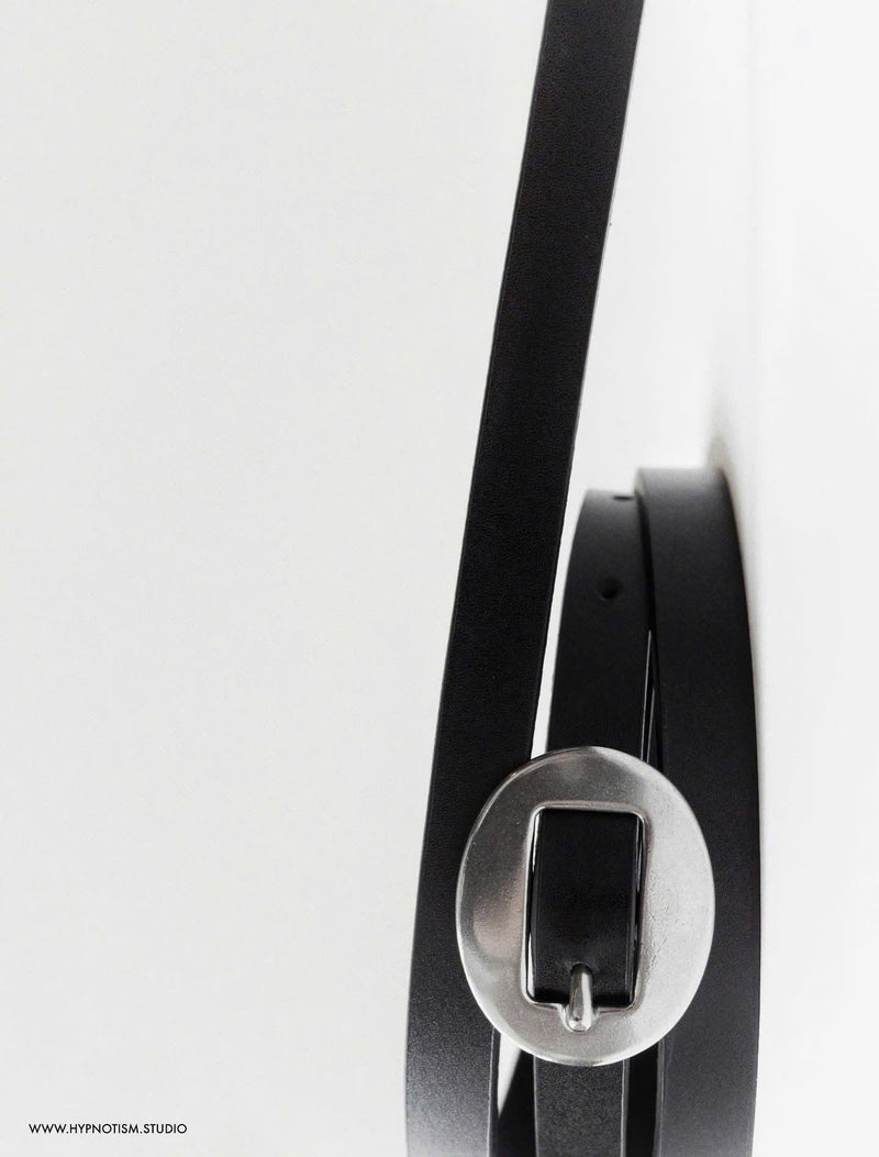 CIRCLE LEATHER BELT
