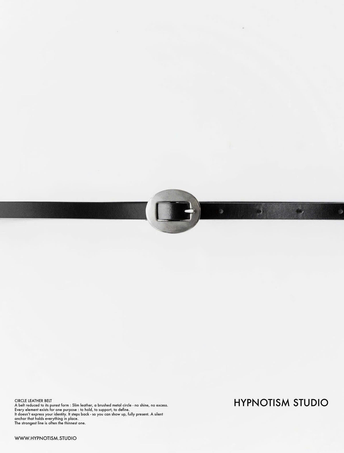 CIRCLE LEATHER BELT