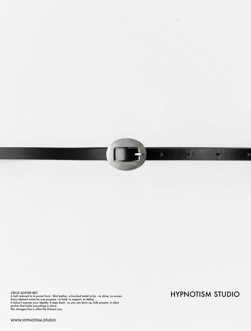 CIRCLE LEATHER BELT
