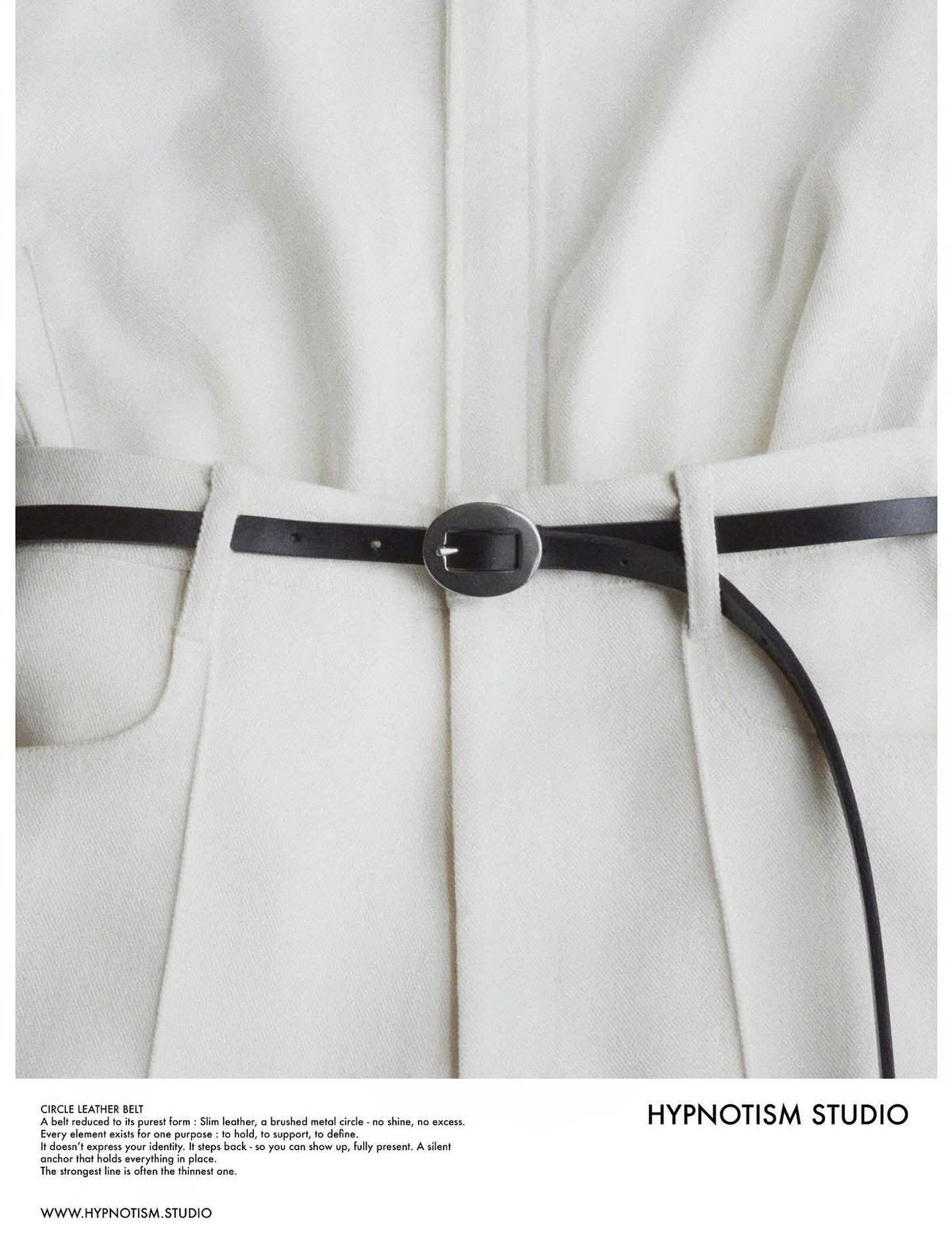 CIRCLE LEATHER BELT