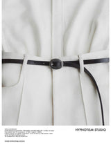 CIRCLE LEATHER BELT