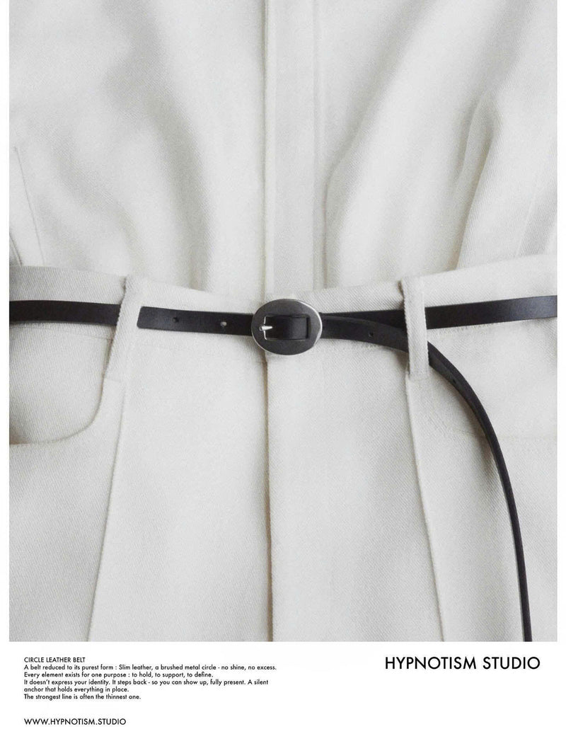 CIRCLE LEATHER BELT