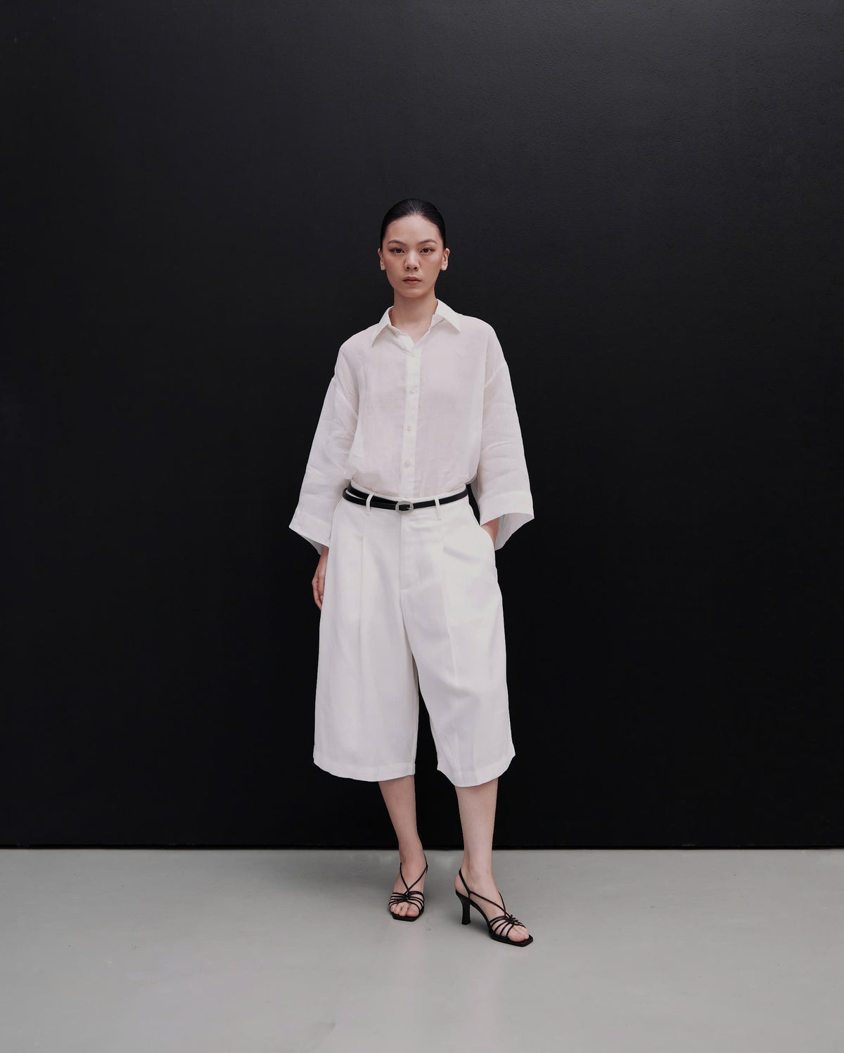 CIRCLE LEATHER BELT