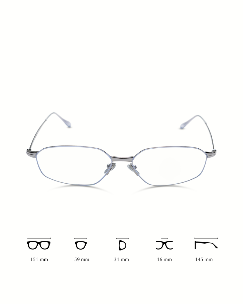 SILVAN - SILVER - TRANSPARENT LENS