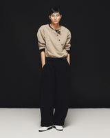 MOSS GREY OBLIQUE BUTTON TOP