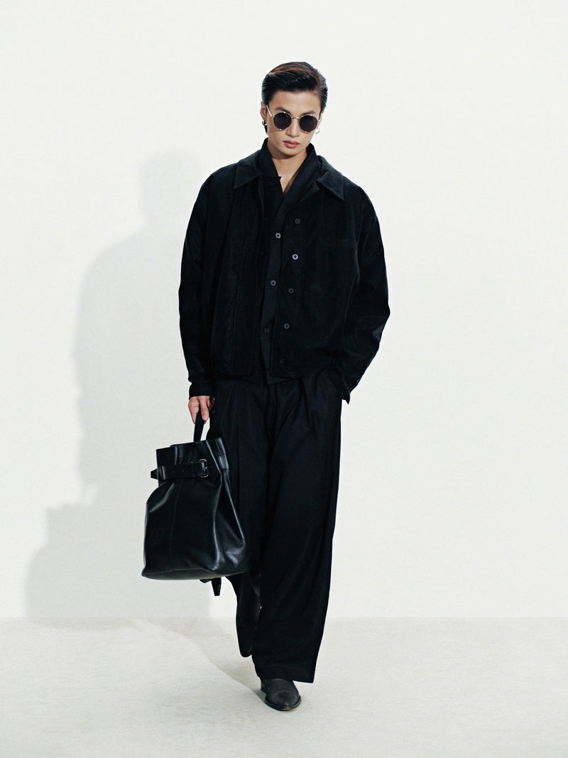 BLACK AERO SUEDE JACKET