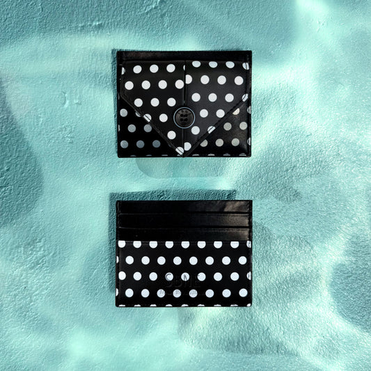 BAO BLACK POLKA DOT CARD HOLDER