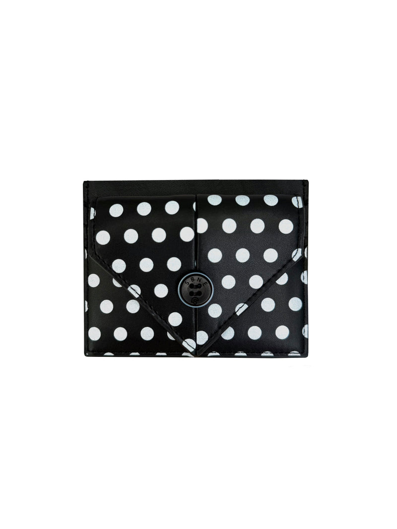 BAO BLACK POLKA DOT CARD HOLDER