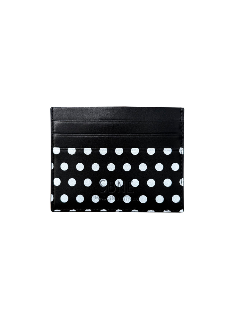 BAO BLACK POLKA DOT CARD HOLDER