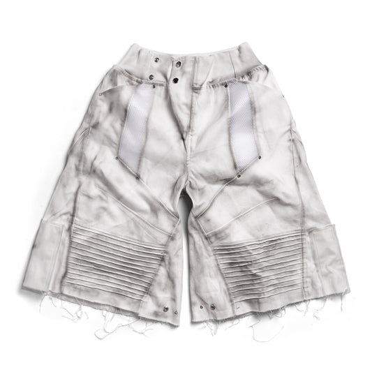 TRR-06 CHASER BIKER DIRTY SHORT JEANS 