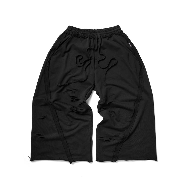 TRR-09 CRAYON BLACK BAGGY SWEATPANTS