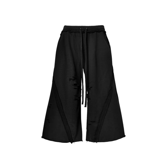 TRR-09 CRAYON BLACK BAGGY SWEATPANTS