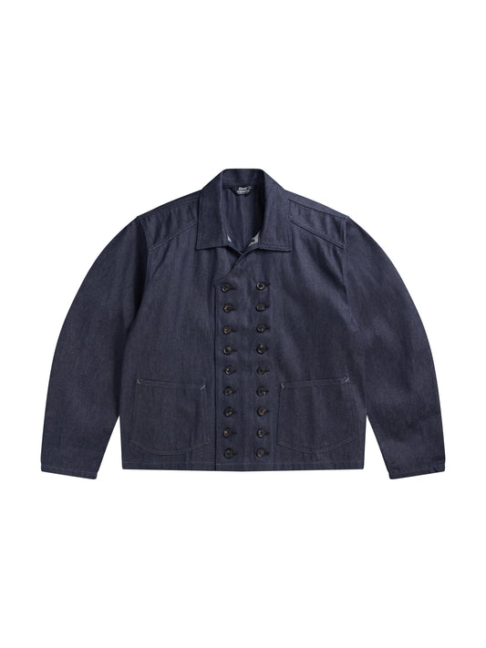 TYPE-E UTILITY RAW-DENIM JACKET 
