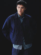 TYPE-E UTILITY RAW-DENIM JACKET 