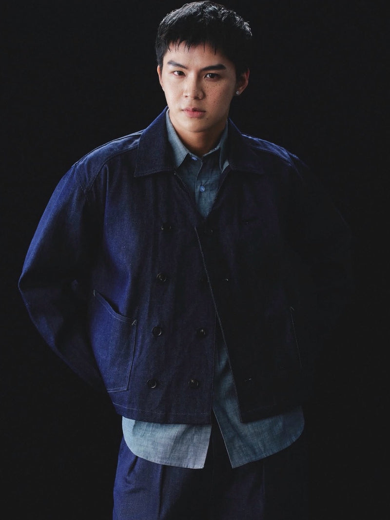 TYPE-E UTILITY RAW-DENIM JACKET 
